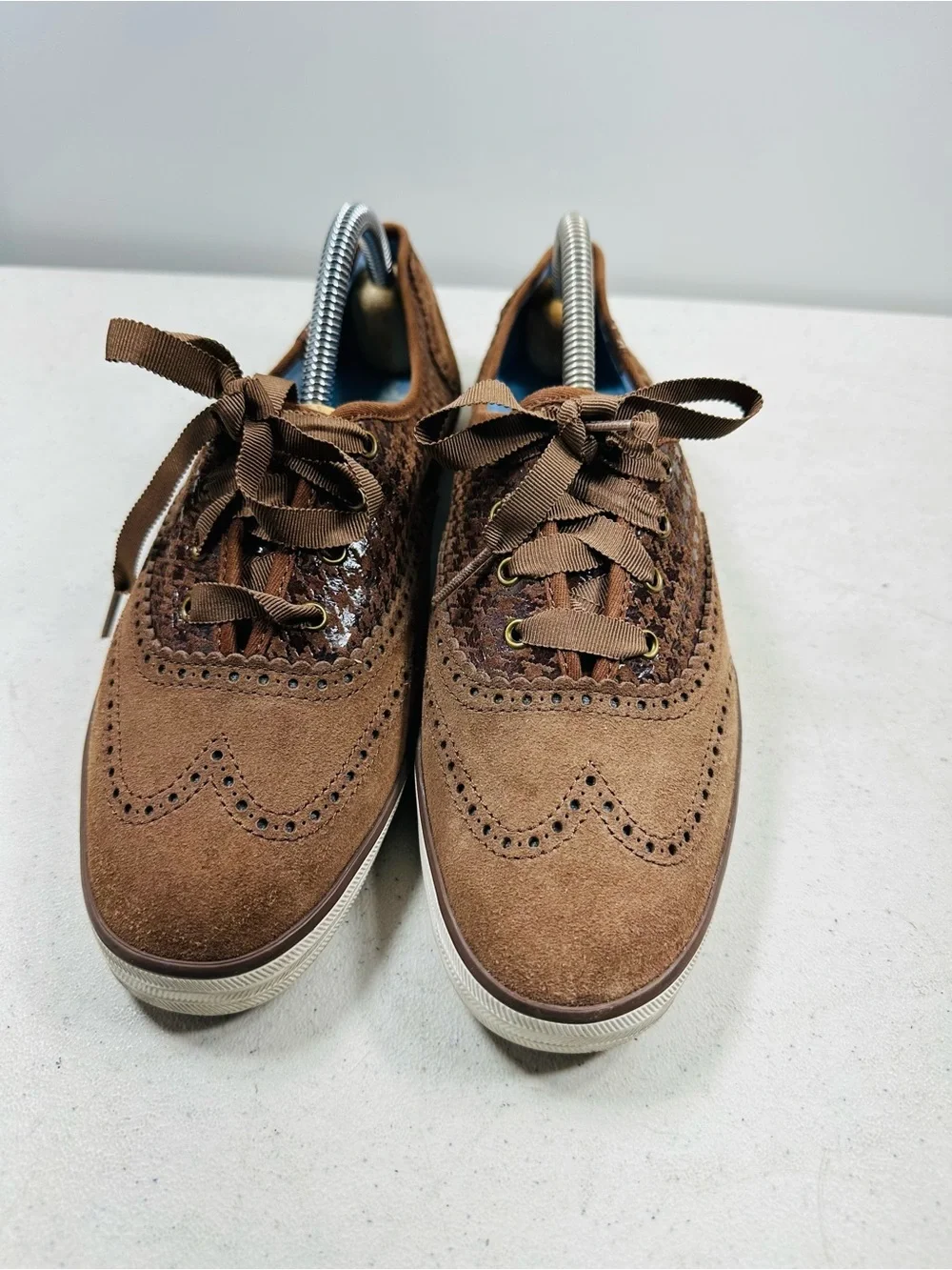 Keds x Taylor Swift Champion Brogue brown suede sneakers size 8,5